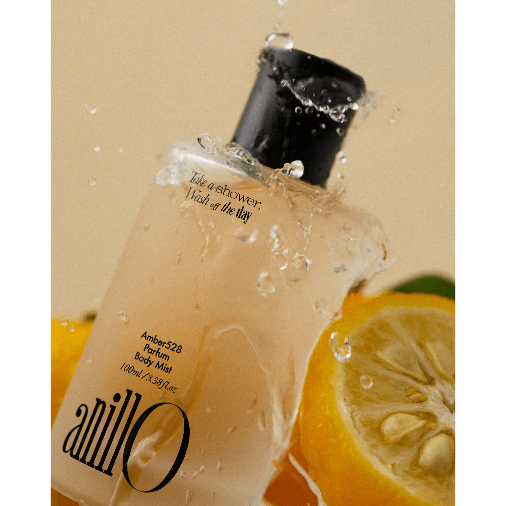 Anillo Amber528 Perfume corporal en espray – 100ml | Fragancia refrescante, hidratante e impregnada de cítricos