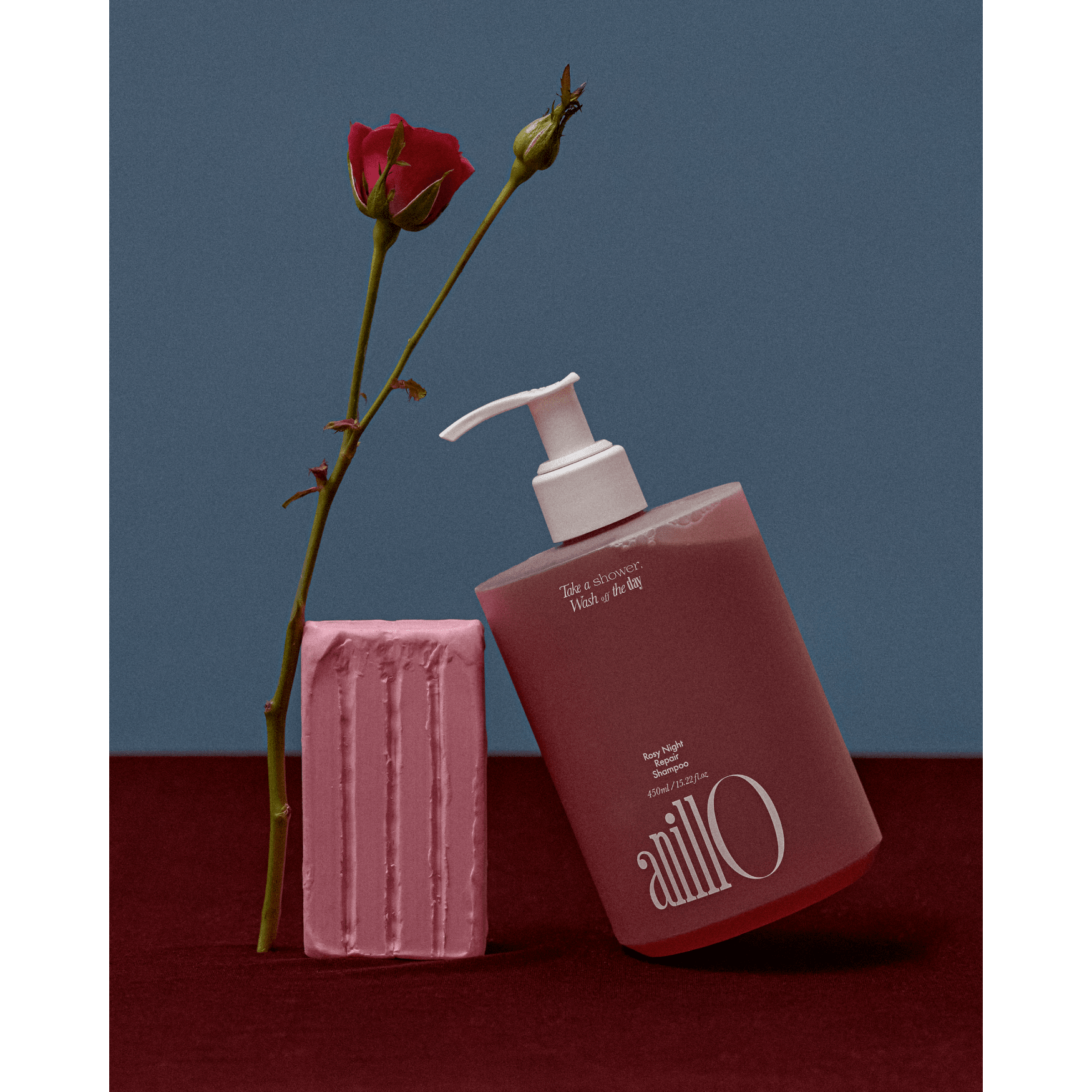 Anillo Rosy Night Repair Shampoo – 450ml | Hidratación Profunda y Fortalecimiento para Cabello Dañado