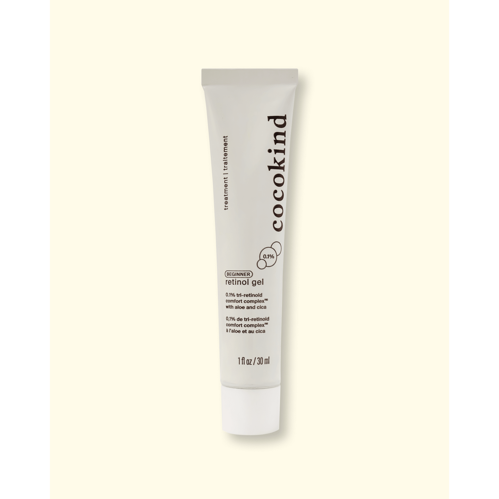 Cocokind Retinol Gel para principiantes 0.1% – 30ml | Retinol suave para piel sensible