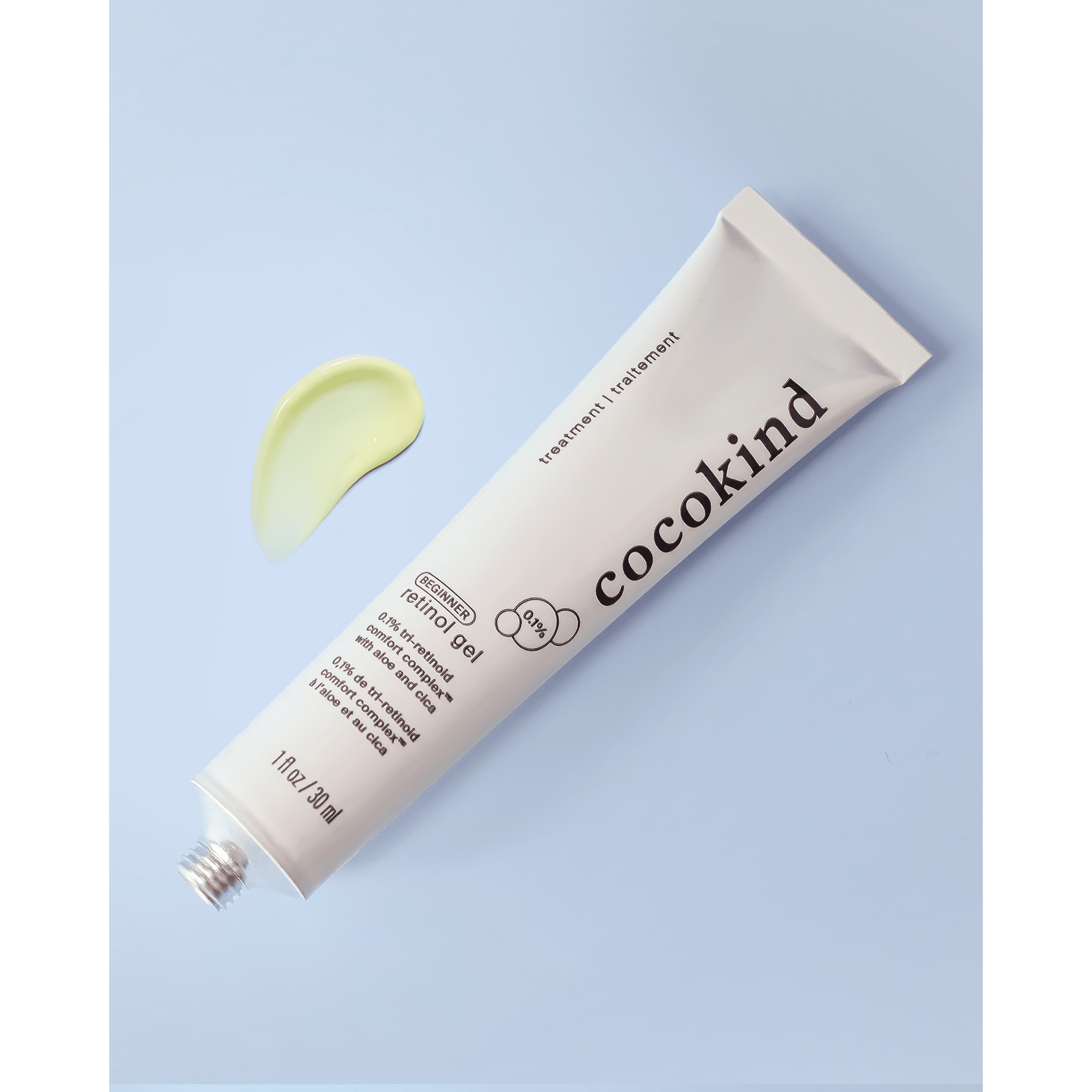 Cocokind Retinol Gel para principiantes 0.1% – 30ml | Retinol suave para piel sensible