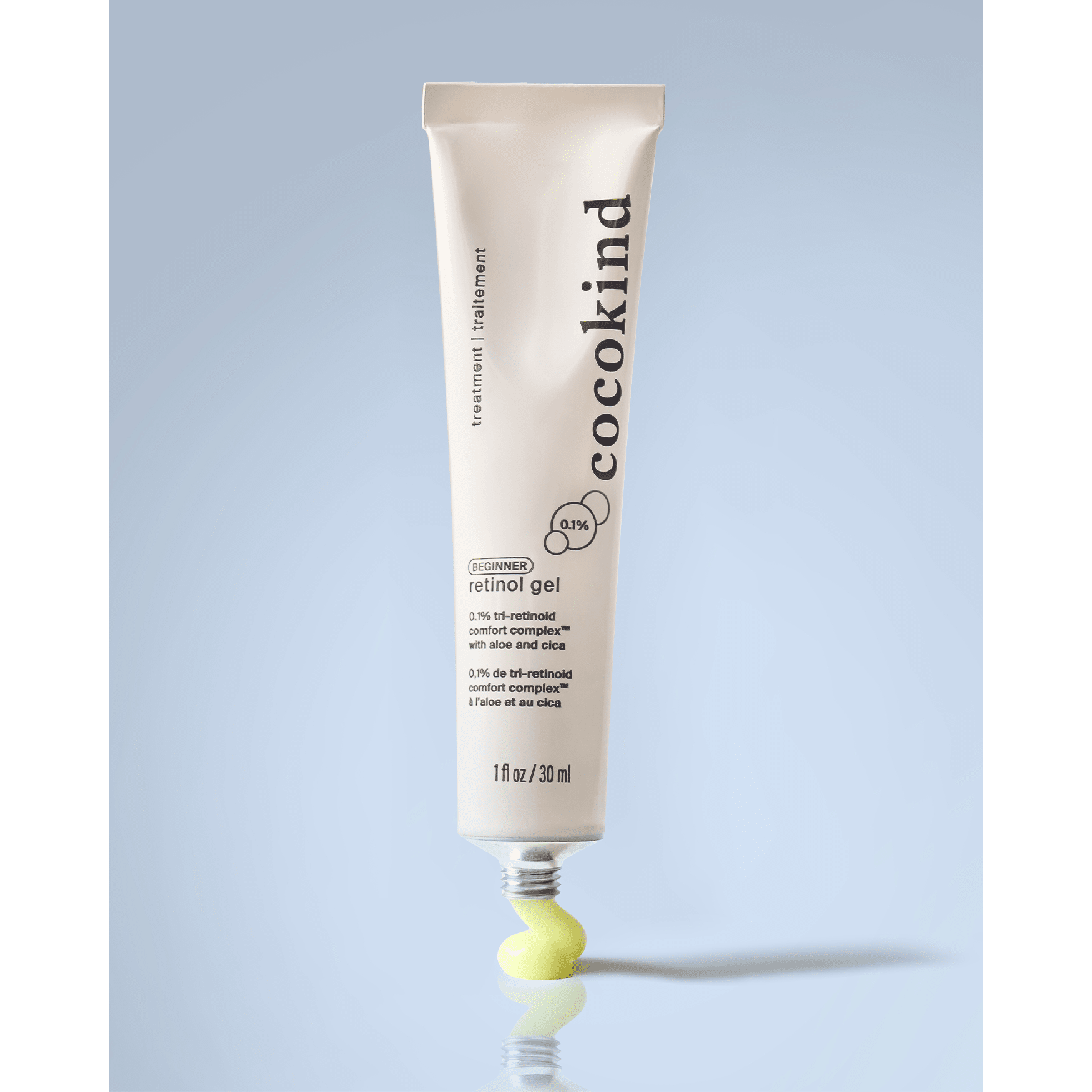 Cocokind Retinol Gel para principiantes 0.1% – 30ml | Retinol suave para piel sensible