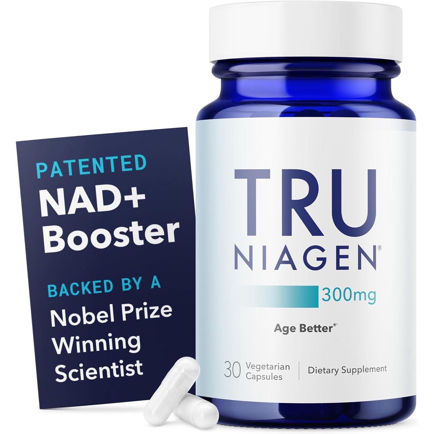 TRU NIAGEN Patented NAD Supplement 300mg | Nicotinamide Riboside - 30 Capsules