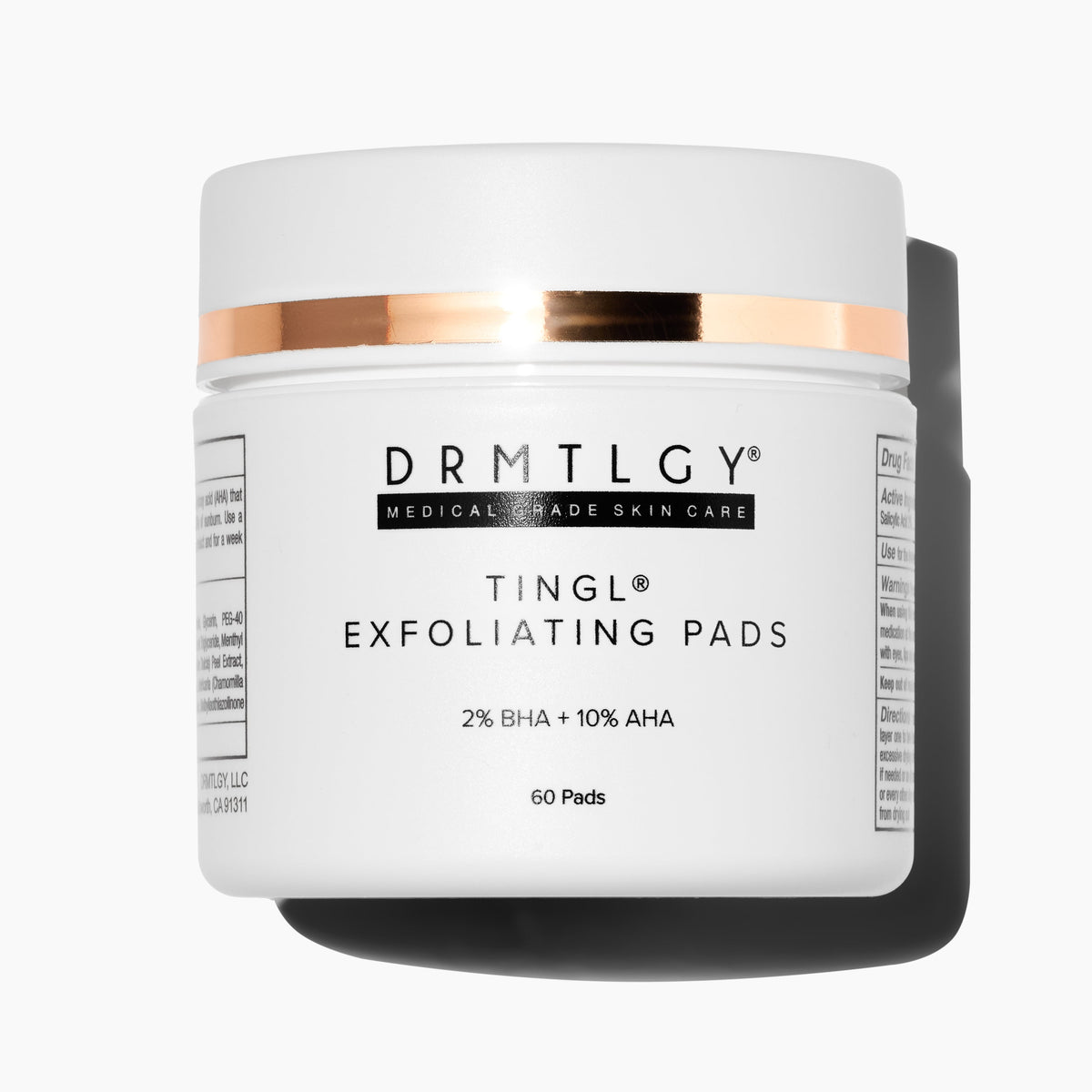 DRMTLGY TINGL Exfoliating Face & Body Pads – 60 Pads