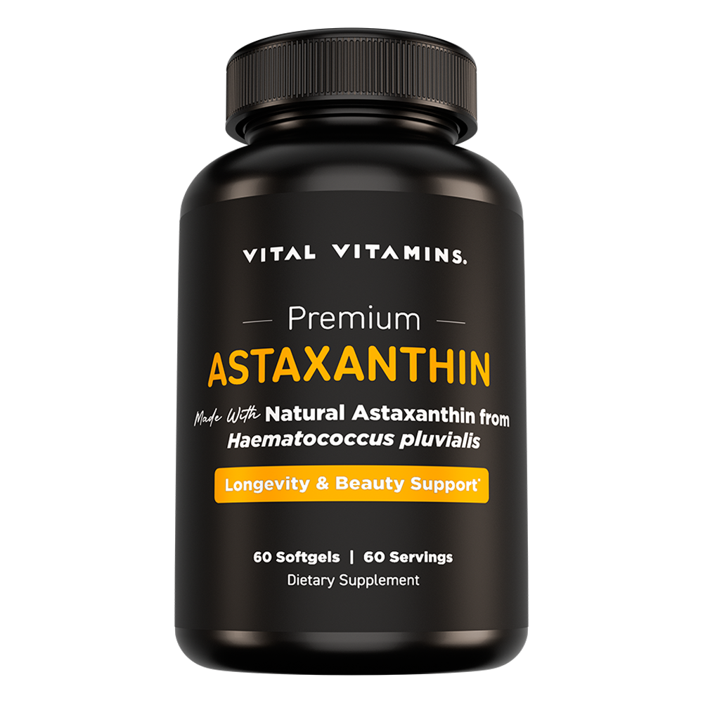 Vital Vitamins Astaxanthin 12mg – 60 Softgels
