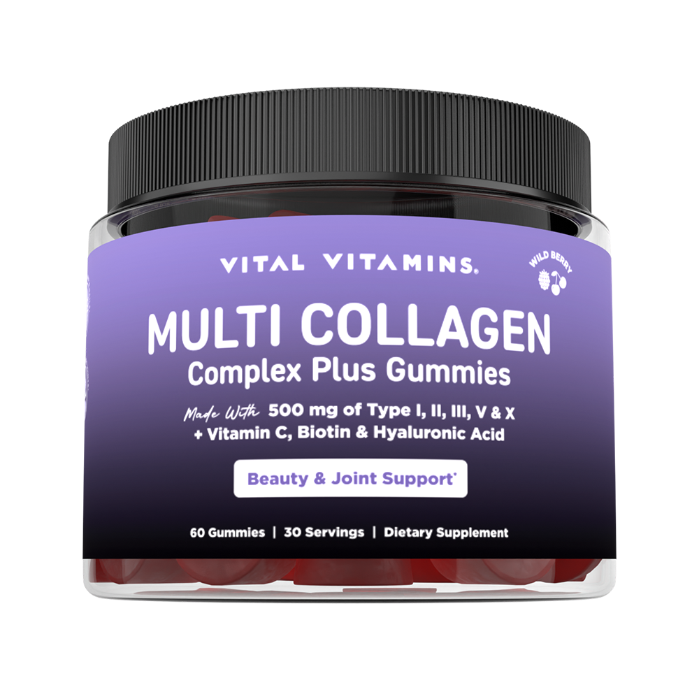 Vital Vitamins Multi Collagen Complex Plus Gummies – 60 Gummies