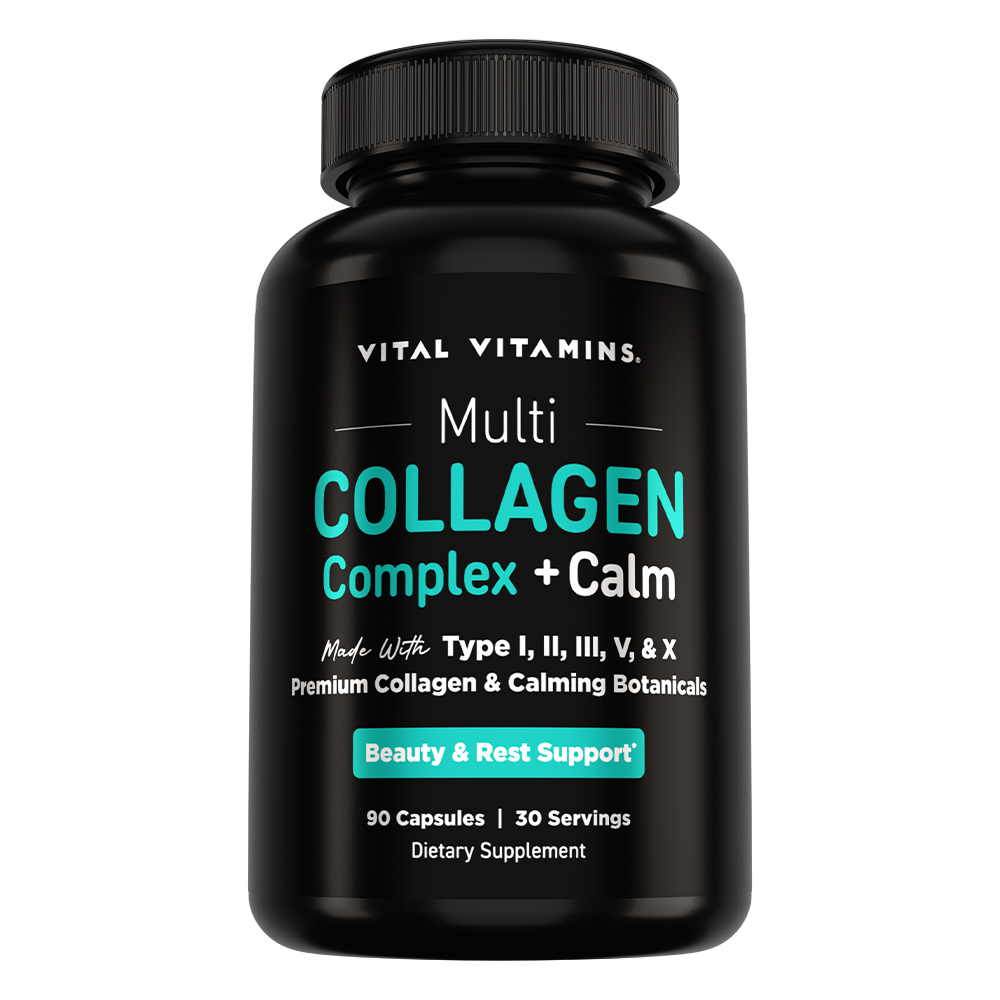 Vital Vitamins Multi Collagen Complex + Calm – 90 Capsules