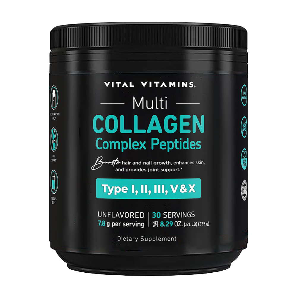 Vital Vitamins Multi Collagen Peptides Powder – 235g, 30 Servings