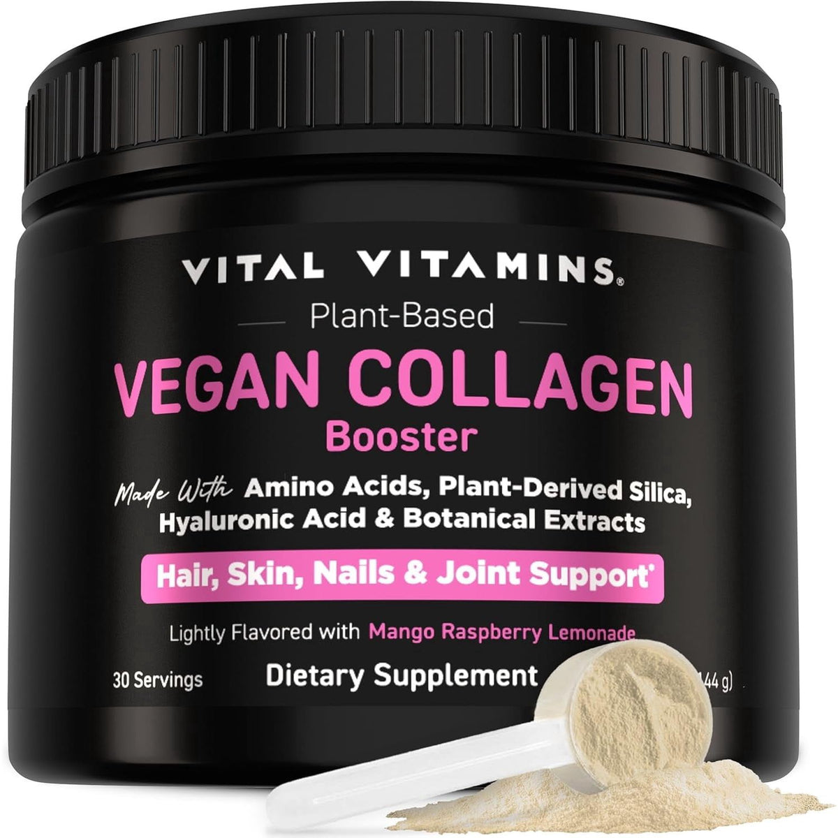 Vital Vitamins Vegan Collagen Booster Powder – 30 Servings