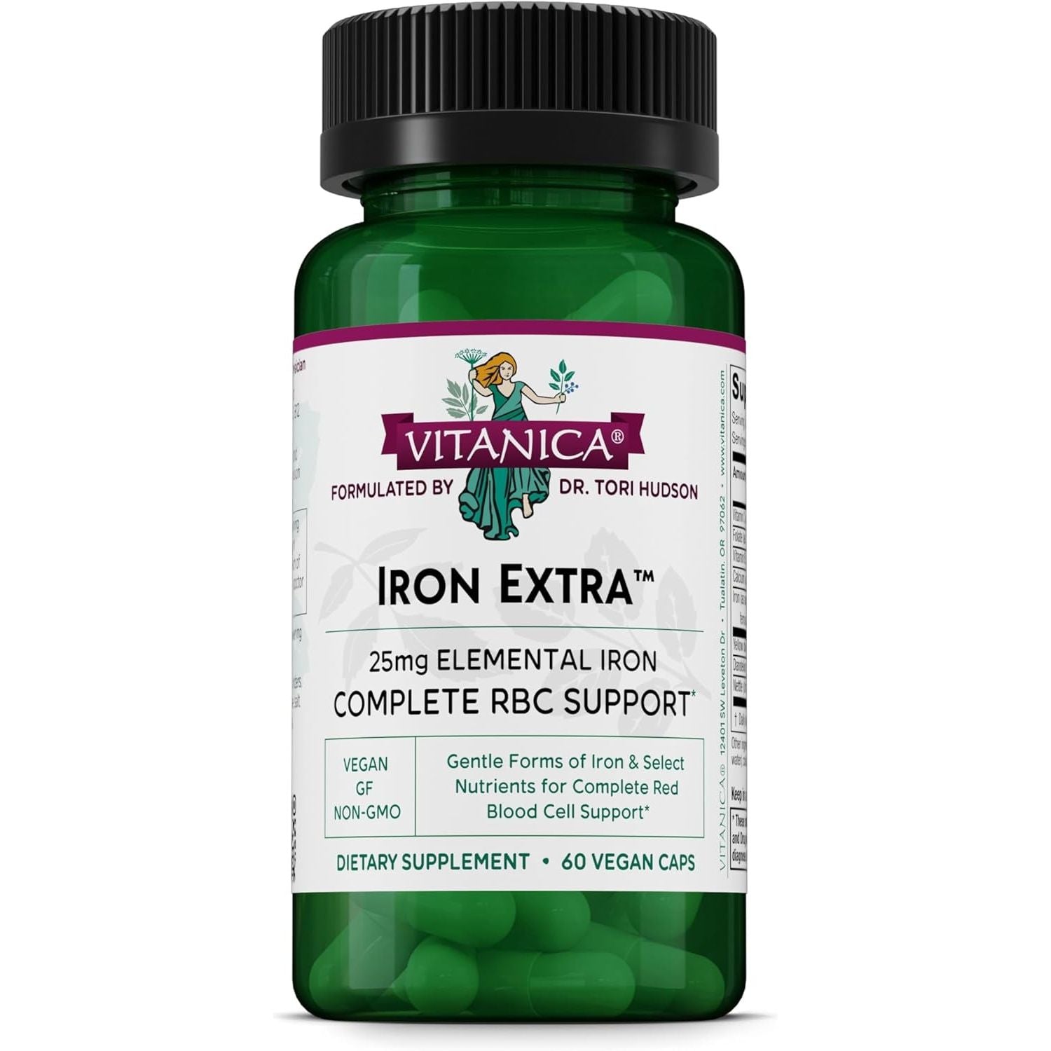 Vitanica Iron Extra Suplemento de hierro de absorción mejorada – 60 cápsulas
