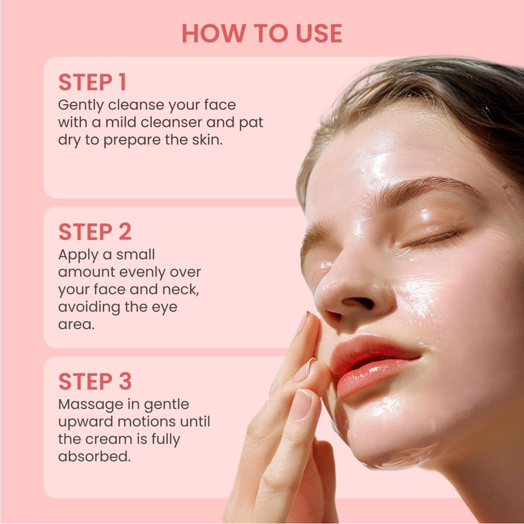 QUIA Collagen Jelly Cream – Lightweight Gel Moisturizer for Glowing, Plump Skin – with Niacinamide and Peptides – Korean Skincare for Daily Hydration