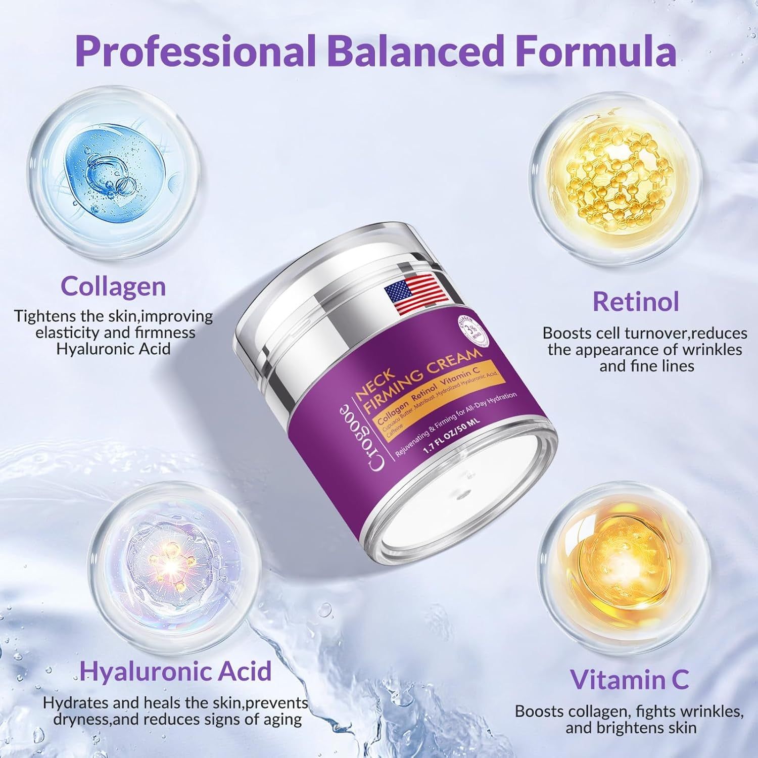 YTDB Neck Firming Cream – 50ml | Advanced Retinol & Collagen Tightening Formula