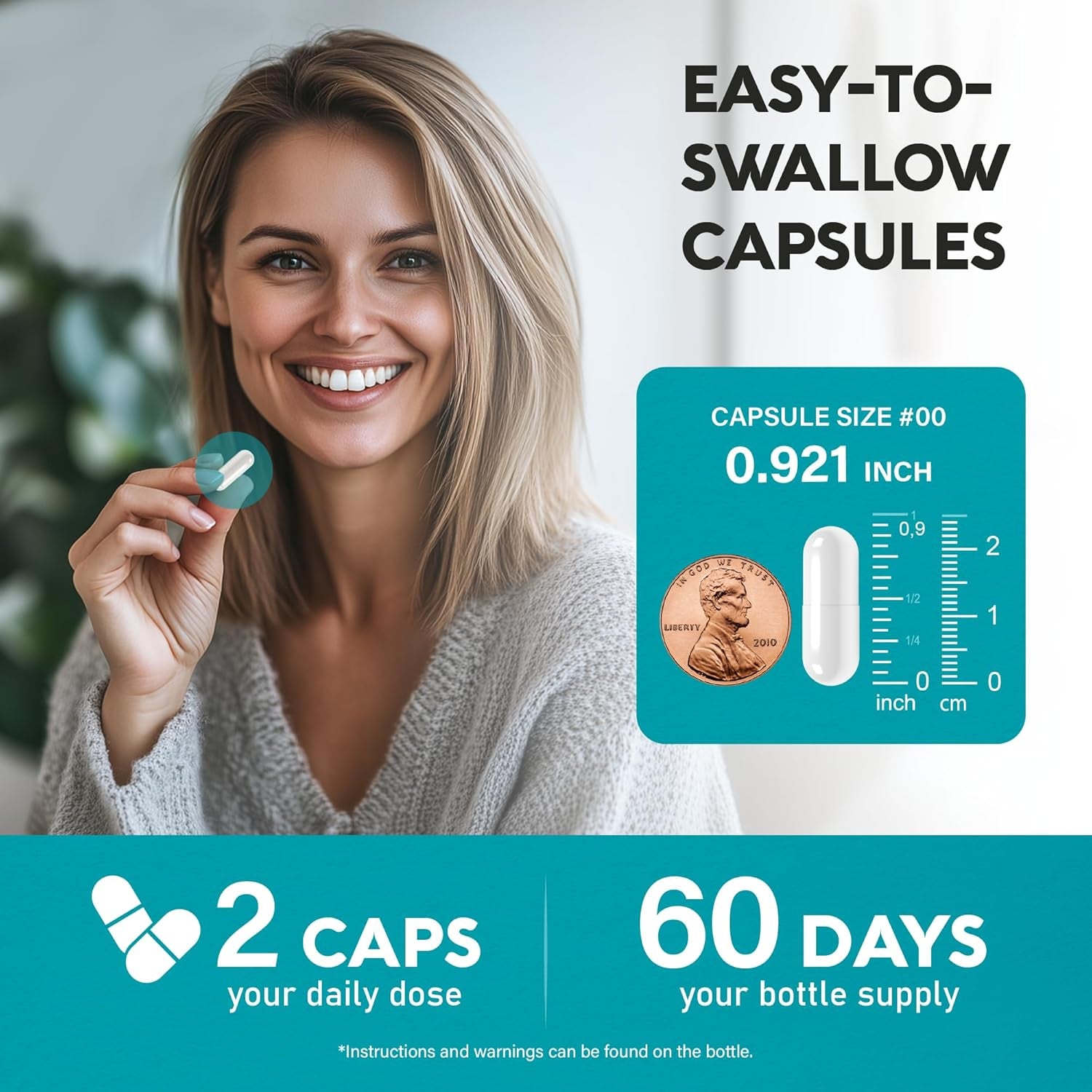 NUTRAHARMONY NAC Supplement — 60 Capsules | N-Acetyl L-Cysteine 600mg | Antioxidant, Liver & Respiratory Support