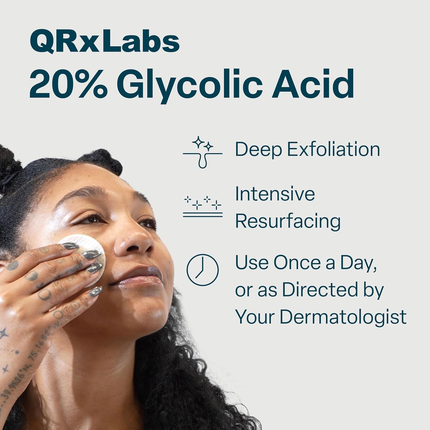 QRxLabs 20% Glycolic Acid Resurfacing Pads – product view 2