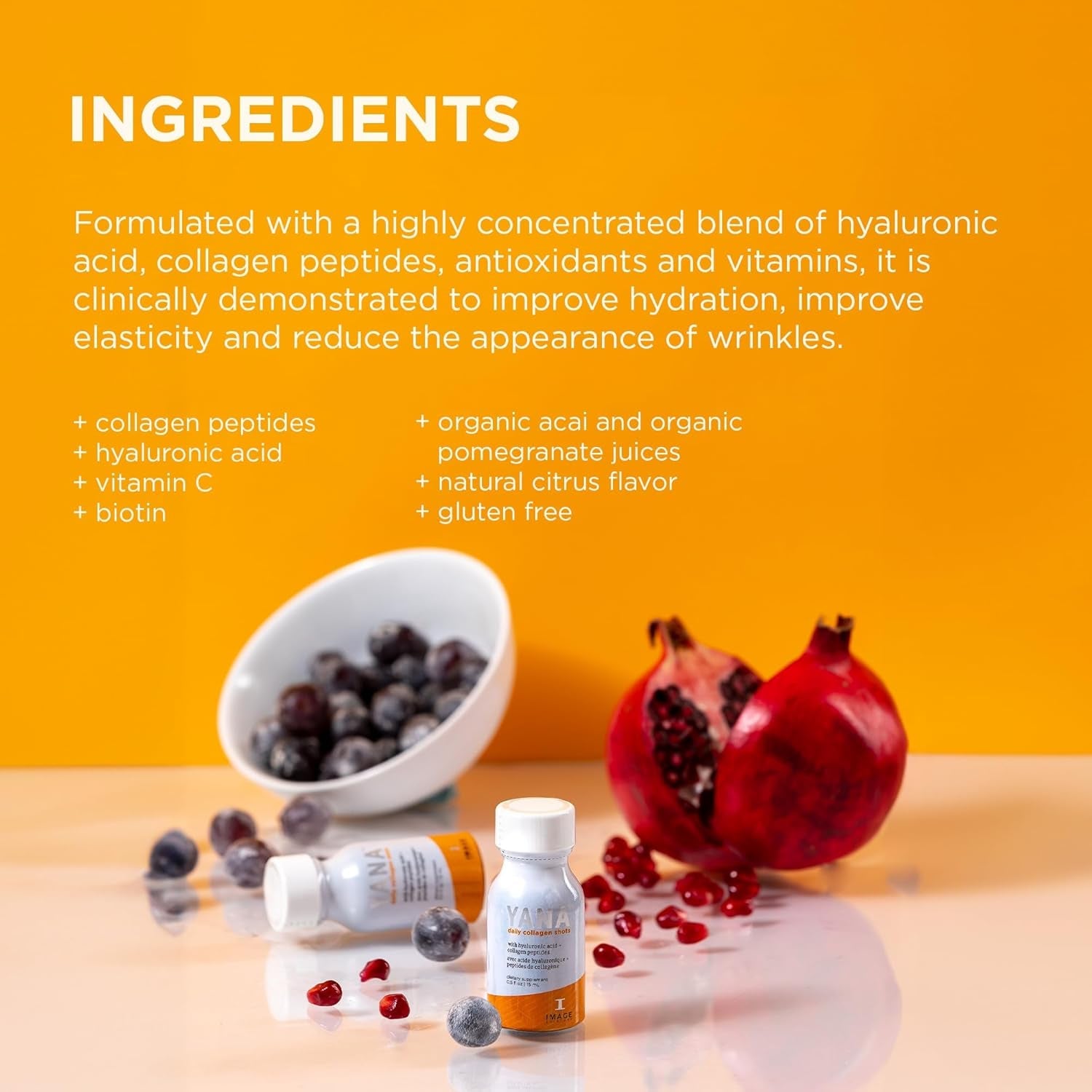 IMAGE Skincare YANA Liquid Collagen Shots – 15ml | Radiance-Boosting Daily Collagen Supplement for Firmer, Glowing Skin