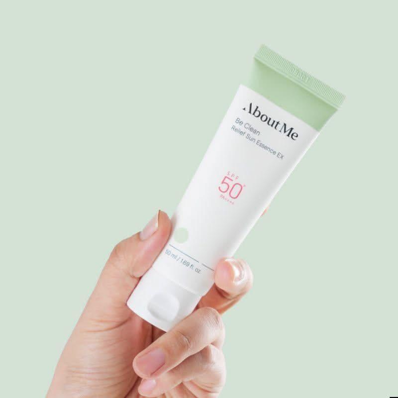 [About Me] Be Clean Relief Sun Essence EX SPF 50+ PA++++ 50ml - Glam Global UKAbout Me