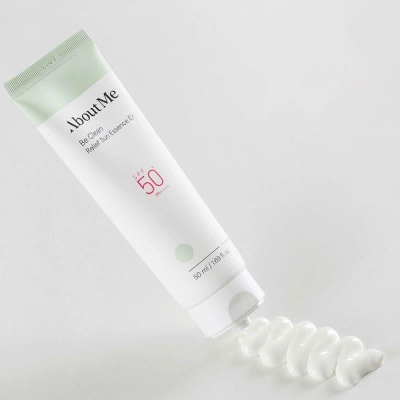[About Me] Be Clean Relief Sun Essence EX SPF 50+ PA++++ 50ml - Glam Global UKAbout Me