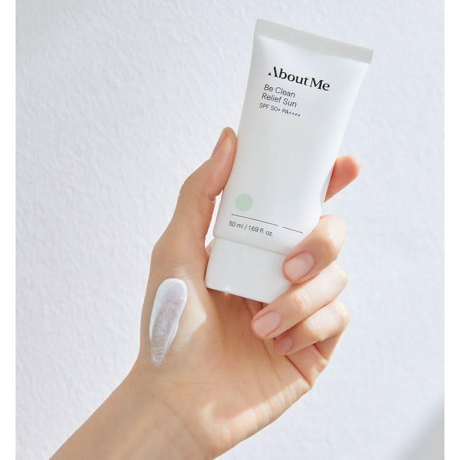 [About Me] Be Clean Relief Sun SPF 50+ PA++++ 50ml - Glam Global UKAbout Me