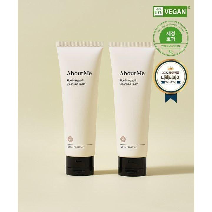 [About Me] Rice Makgeolli Cleansing Foam - 120ml Rice Bran Water Face Wash for Clear Skin - Glam Global UKAbout Me