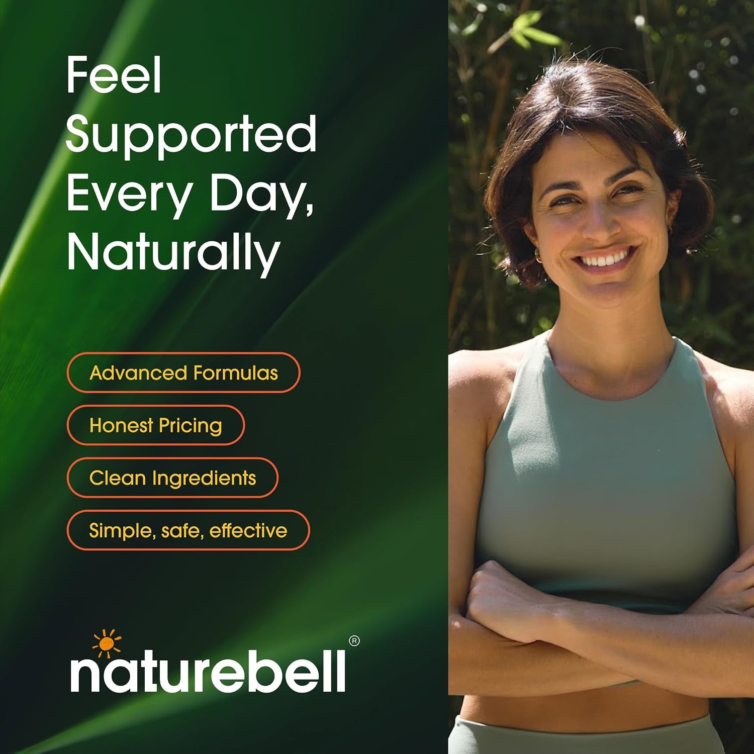 Naturebell Hyaluronic Acid 250Mg - 240 Capsules - 250Mg Hyaluronic Acid for Skin* - 5000Mcg Biotin for Hair Growth* - 25 Mg Vitamin C - Supports Bone, Eye & Joint Health*