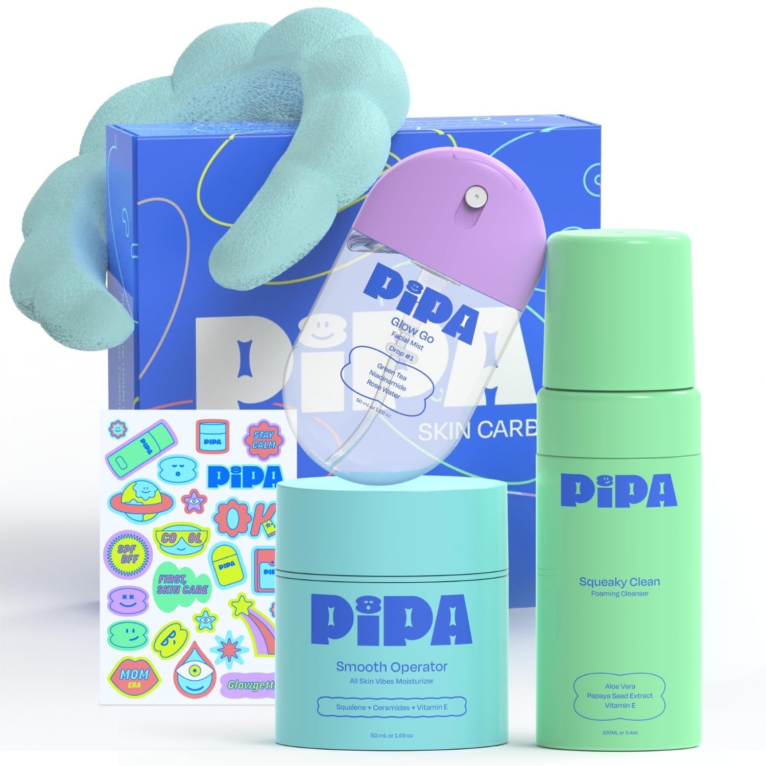 Skincare Start Young Bundle Gift Set | 3-Step Birthday Gift Skin Care Routine for Girls & Tweens 8 to 12 | Alcohol-Free & Safe | Includes Foam Face Cleanser, Face Moisturizer & Facial Mist