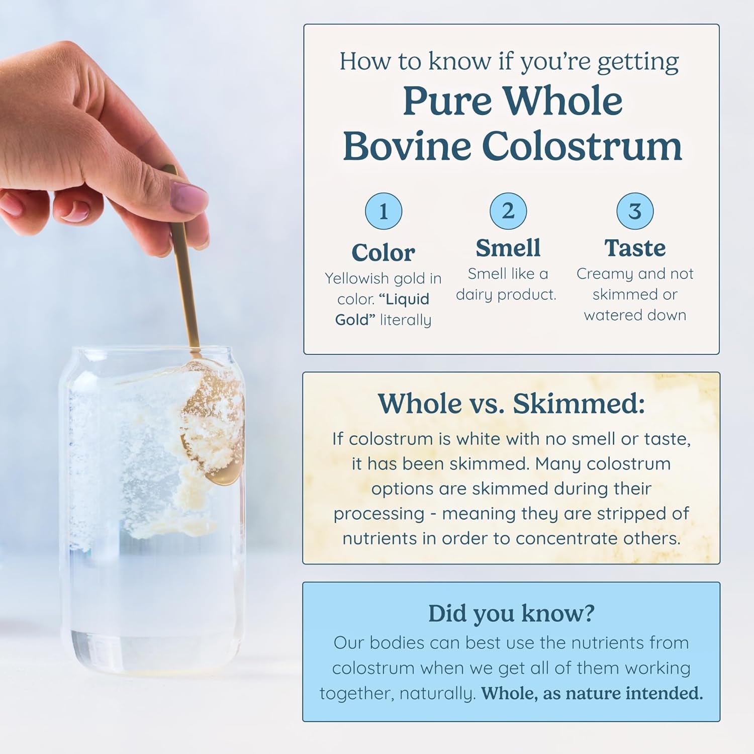 WonderCow Whole Bovine Colostrum Powder – Gut Health, Immune Support & Wellness | Natural IgG | Pure & Unstripped | Superfood | Unflavored | 60 Servings