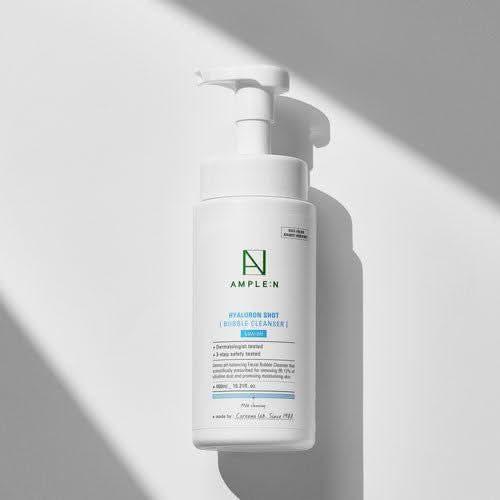 AMPLE:N Hyalruon Shot Bubble Cleanser 450ml - Glam Global UKAMPLE:N
