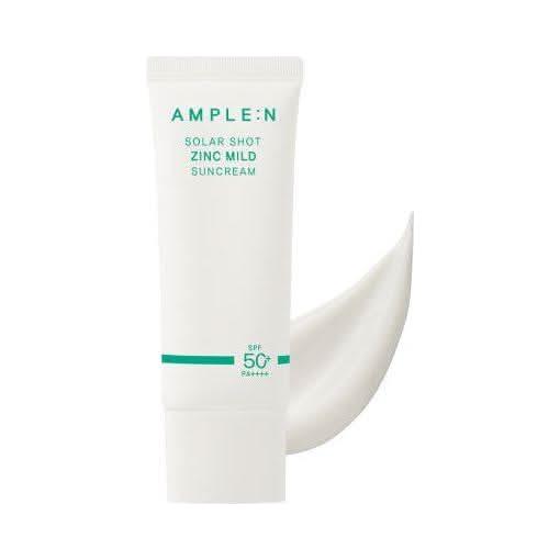 AMPLE:N Solar Shot Zinc Mild Suncream 40ml SPF 50+ PA++++ - Glam Global UKAMPLE:N