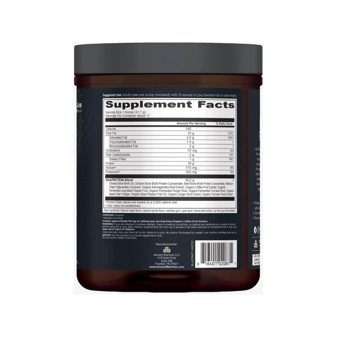 Ancient Nutrition Keto Protein - Vanilla (17 Servings) - Glam Global UKAncient Nutrition