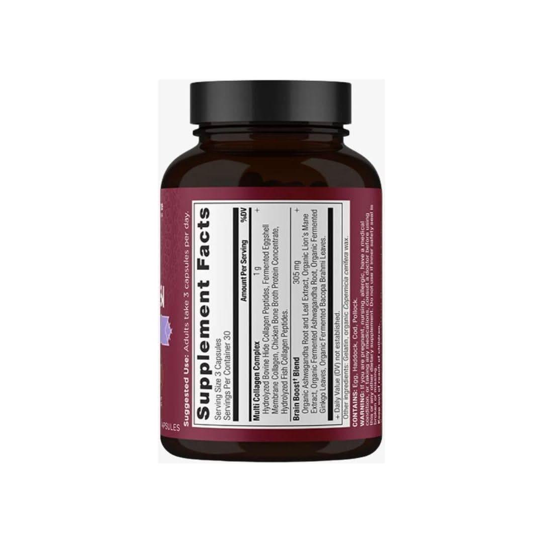 Ancient Nutrition Multi Collagen Protein Brain Boost (90 Capsules) - Glam Global UKAncient Nutrition