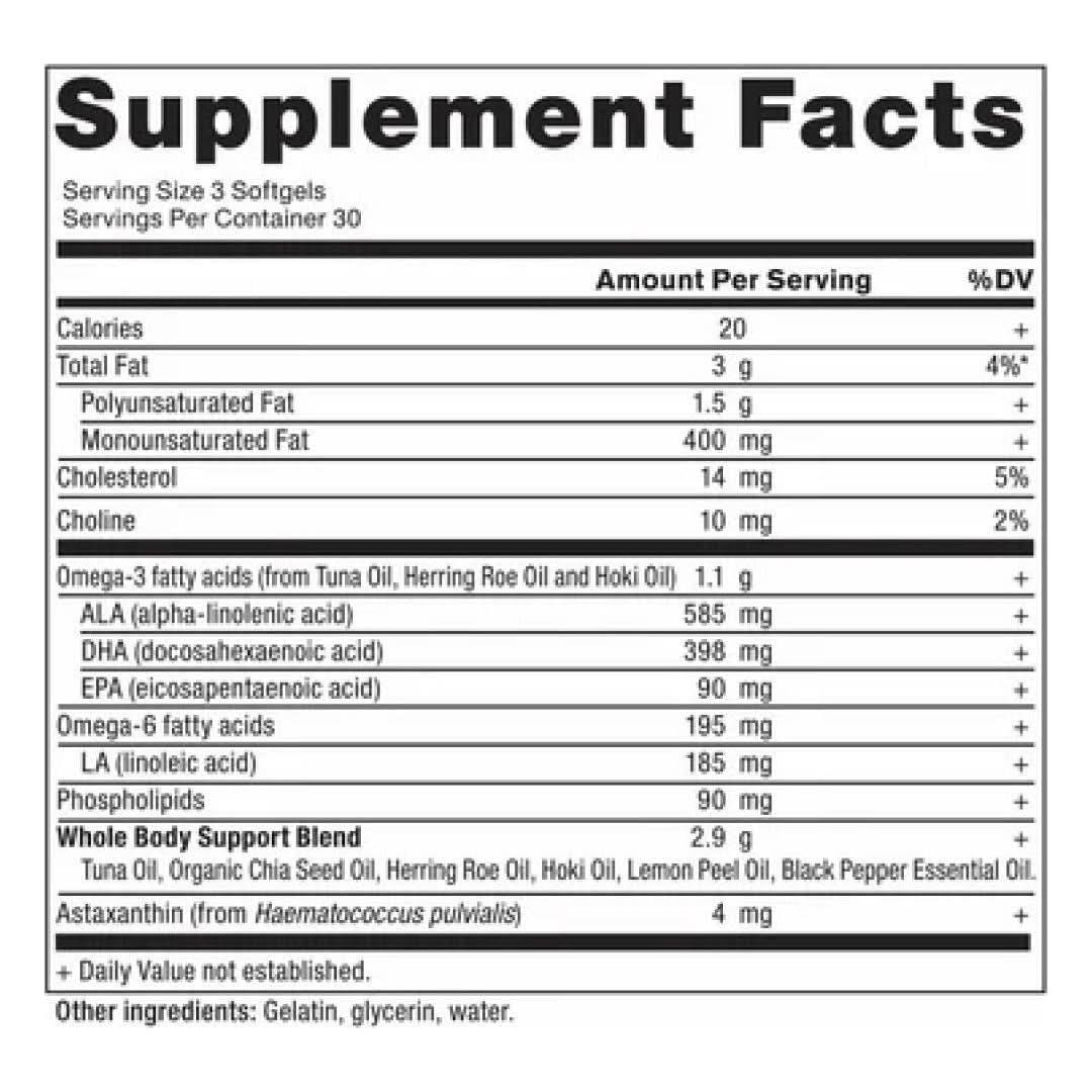 Ancient Nutrition Omega - 3s Whole Body (90 Capsules) - Glam Global UKAncient Nutrition