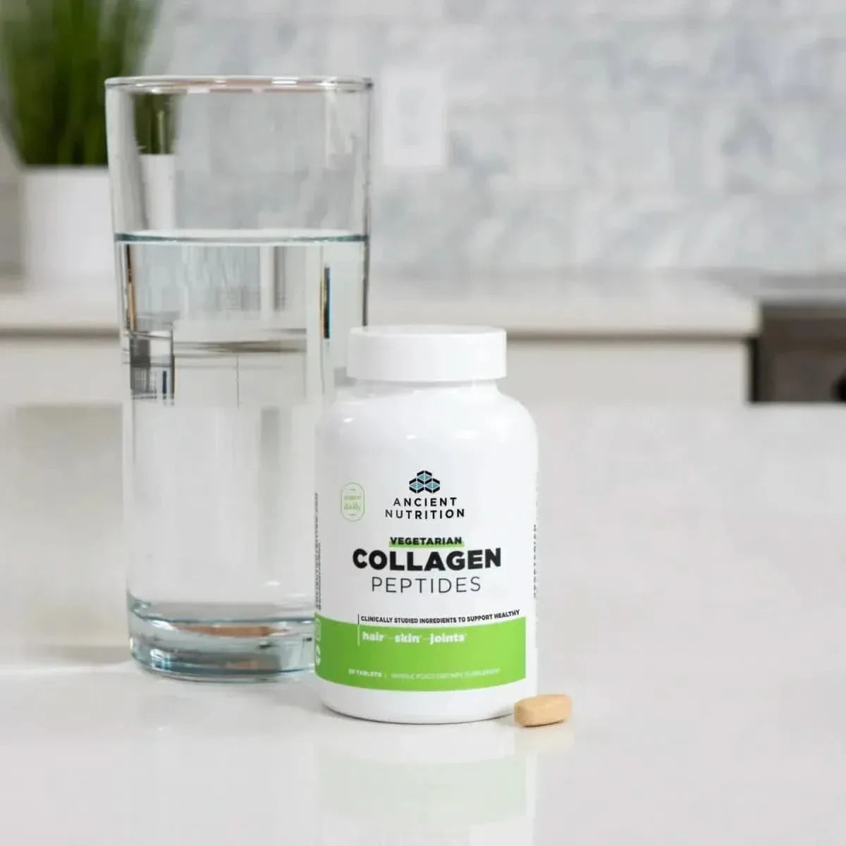 Ancient Nutrition Vegetarian Collagen Peptides Tablets - 30 Capsules - Glam Global UKAncient Nutrition