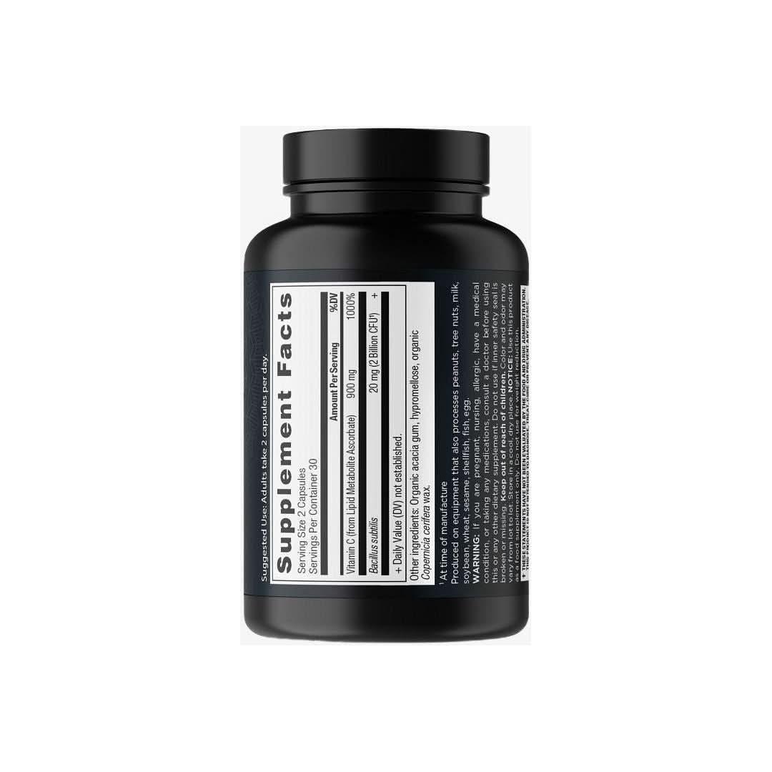 Ancient Nutrition Vitamin C+Probiotics (60 Capsules) - Glam Global UKAncient Nutrition