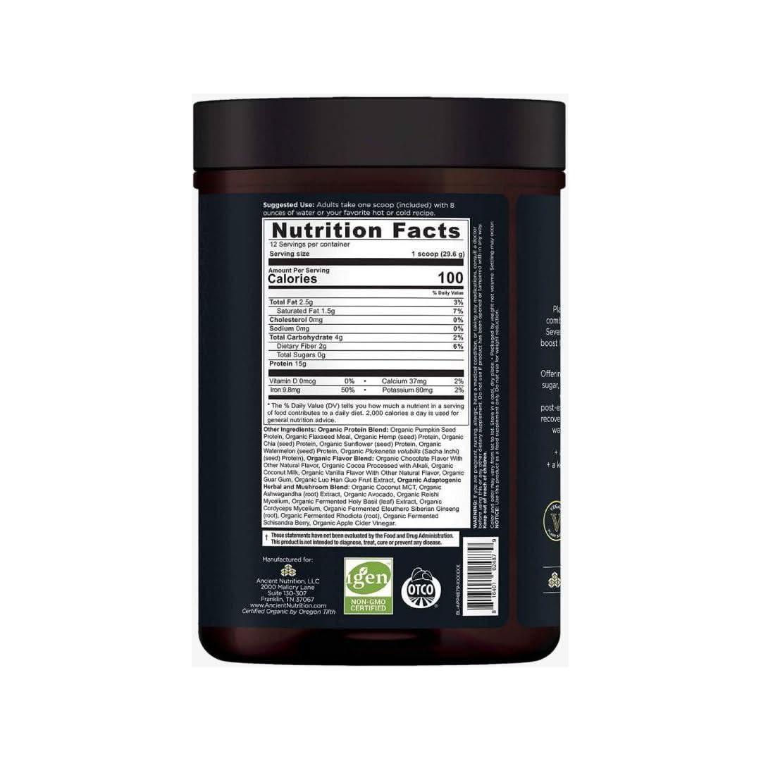 Ancient Plant Protein - Chocolate 12 Sevings - Glam Global UKAncient Nutrition