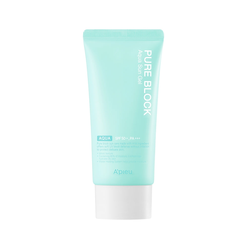 A'pieu Pure Block Aqua Sun Gel SPF50+/PA+++ 50ml - Glam Global UKA'pieu