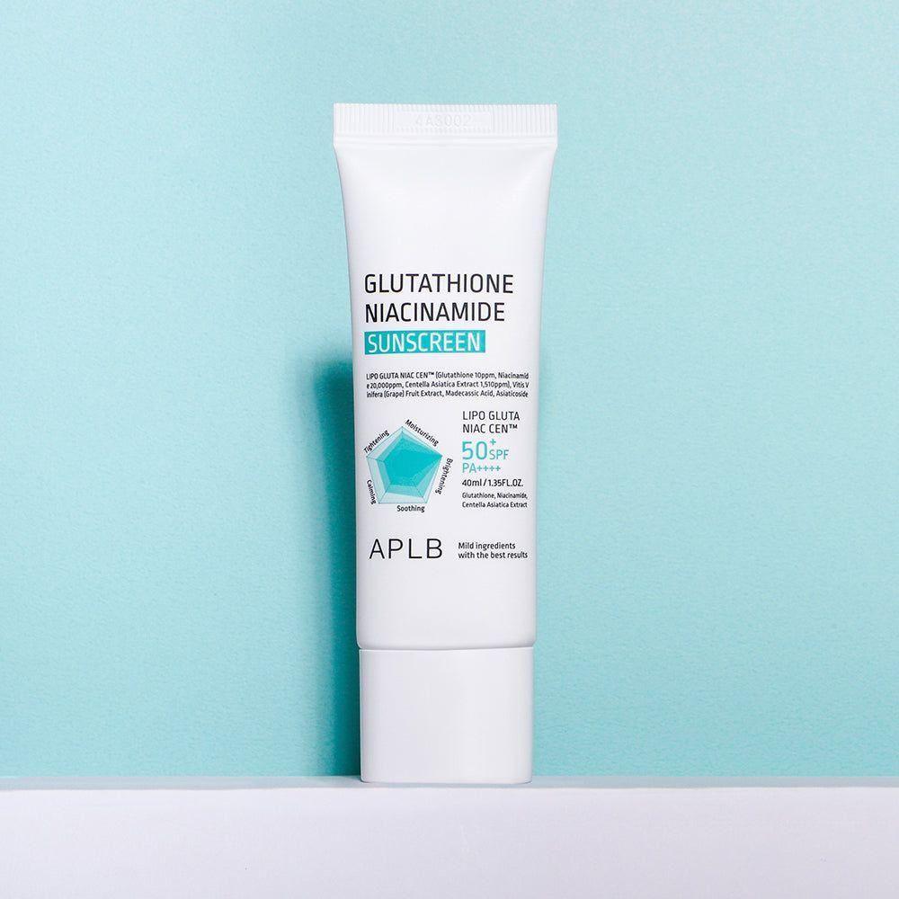 APLB Glutathione Niacinamide Sunscreen - 40ml | SPF50+ PA++++ UV Protection - Glam Global UKAPLB