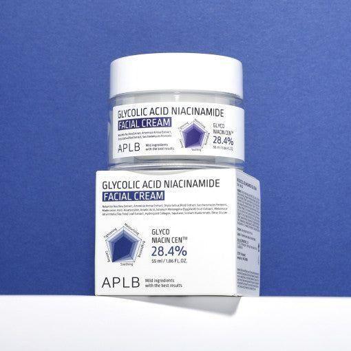 APLB Glycolic Acid Niacinamide Facial Cream 55ml - Glam Global UKAPLB