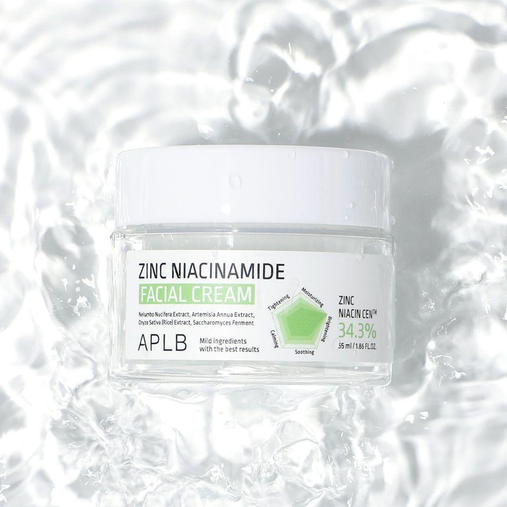APLB Zinc Niacinamide Facial Cream 55ml | Oil Control & Brightening Care - Glam Global UKAPLB