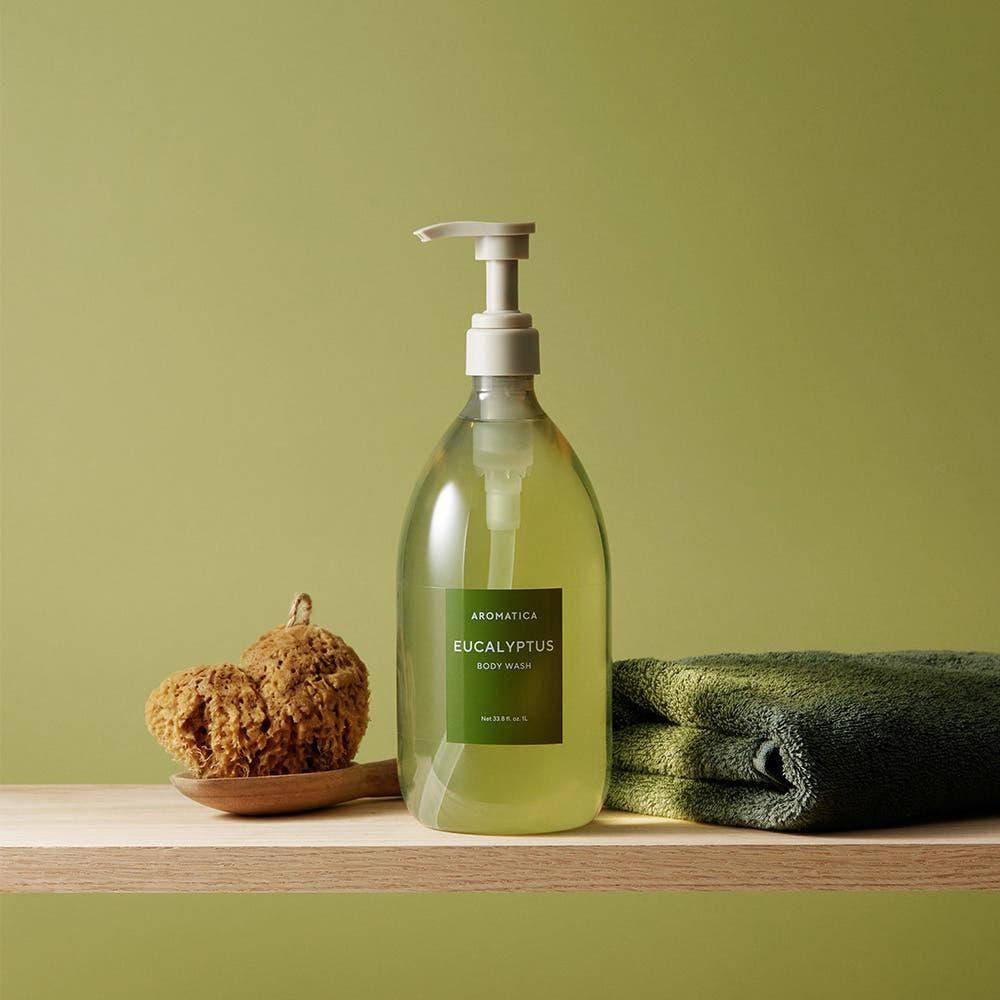 AROMATICA Eucalyptus Body Wash 15 Amino 1000ml - Glam Global UKAROMATICA