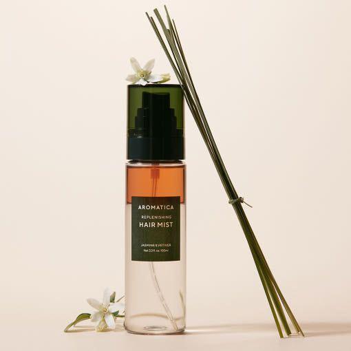 AROMATICA Replenishing Hair Mist Jasmine & Vetiver 100ml - Glam Global UKAROMATICA