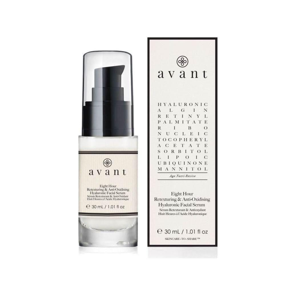 Avant Skincare Eight Hour Retexturing & Anti - Oxidising Hyaluronic Facial Serum - 30ml - Glam Global UKAvant Skincare