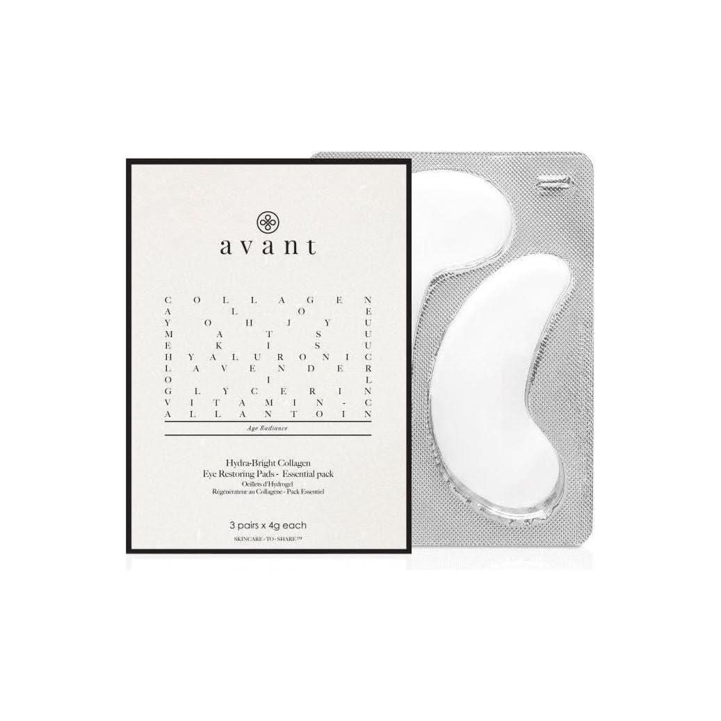 Avant Skincare Essential Pack - Hydra - Bright Collagen Eye Restoring Pads - 3 x pairs - Glam Global UKAvant Skincare