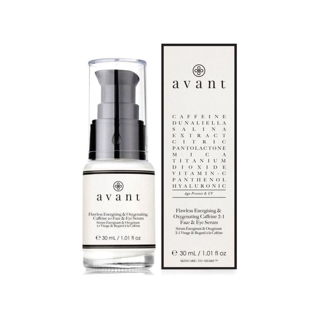 Avant Skincare Flawless Energising & Oxygenating Caffeine 2 - 1 Face & Eye Serum - 30ml - Glam Global UKAvant Skincare