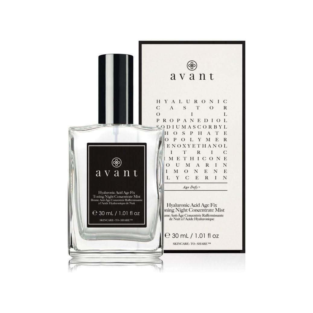 Avant Skincare Hyaluronic Acid Age Fix Toning Night Concentrate Mist - 30ml - Glam Global UKAvant Skincare