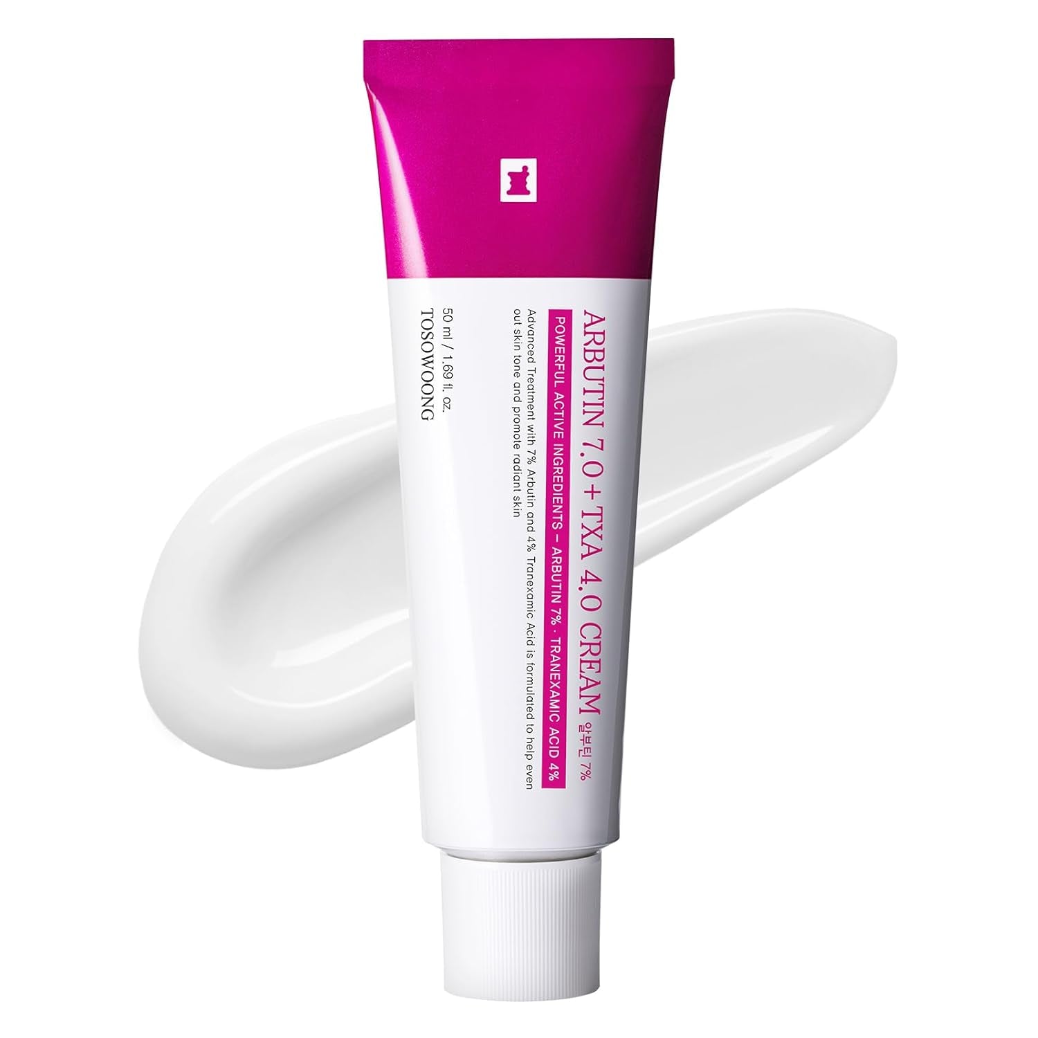 TOSOWOONG Arbutin 7.0 + TXA 4.0 Cream – 50ml | Brightening & Dark Spot Correcting Cream for Even Skin Tone