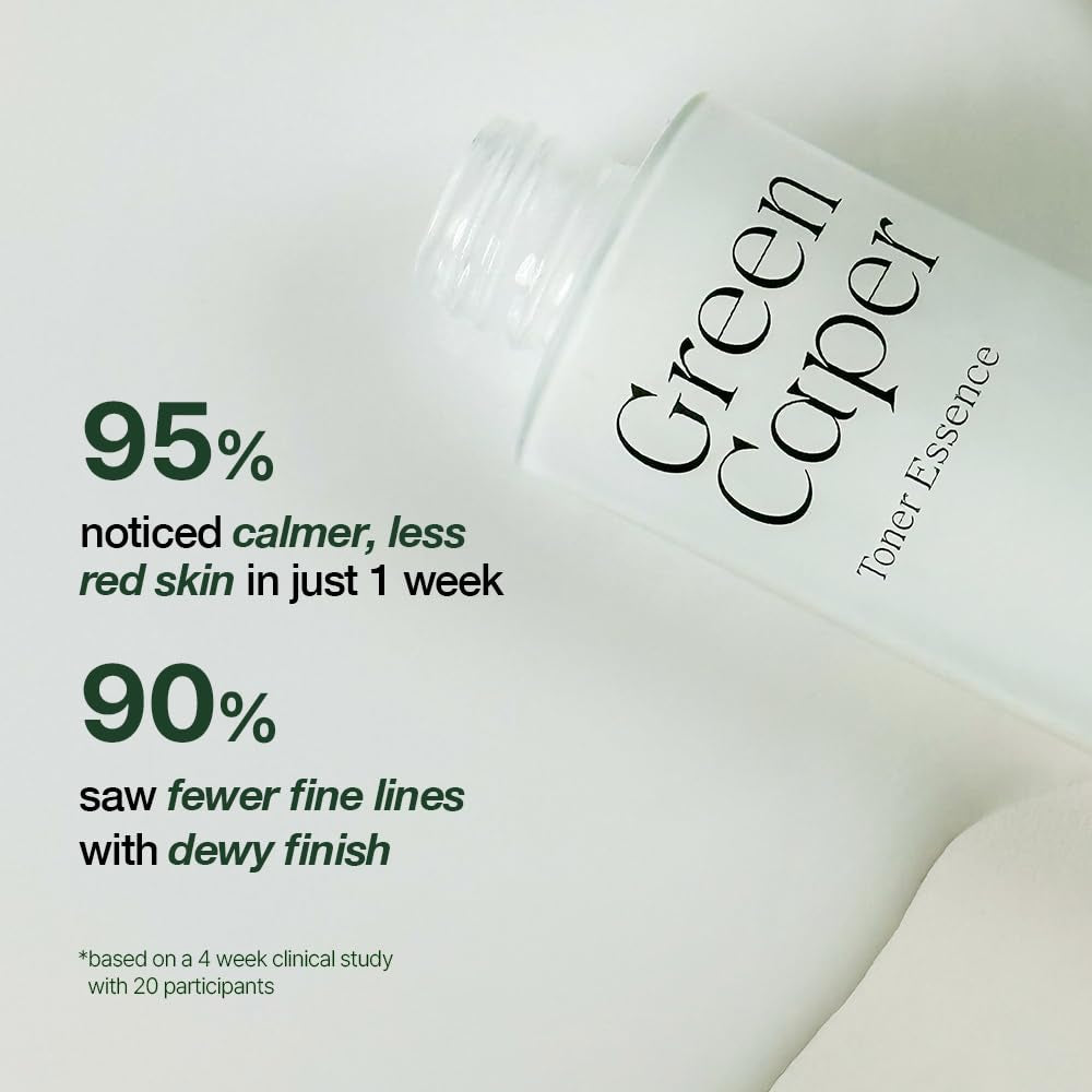 NATURAL DERMA PROJECT NDP Green Caper Milky Toner Essence - Hydrating Korean Toner for Face, Deep Moisture for Sensitive and Dry Skin, Panthenol, Madecassoside (4.39 Fl Oz / 130Ml)