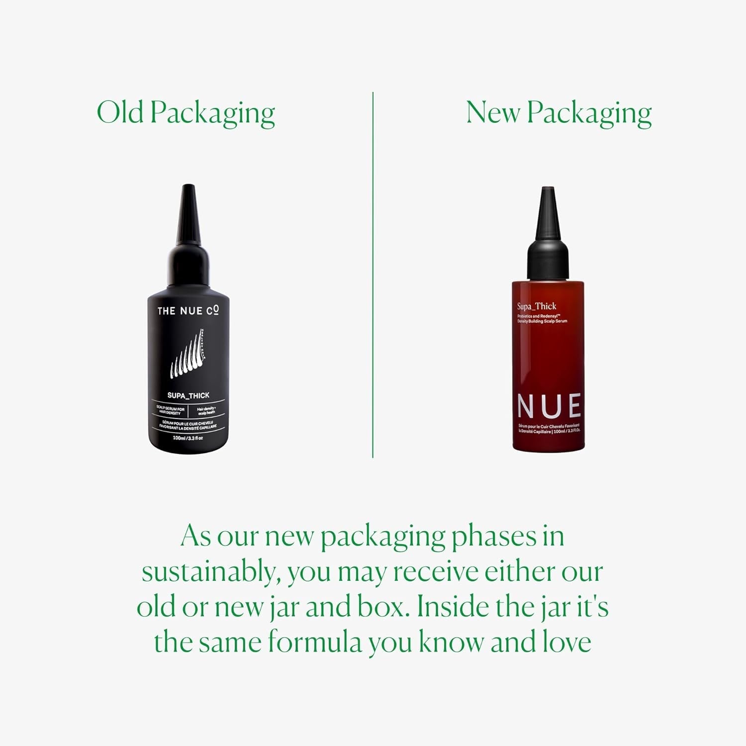 The Nue Co SUPA_THICK Probiotics + Redensyl™ Scalp Serum – 100ml | Boost Density, Soothe Scalp, Promote Hair Growth