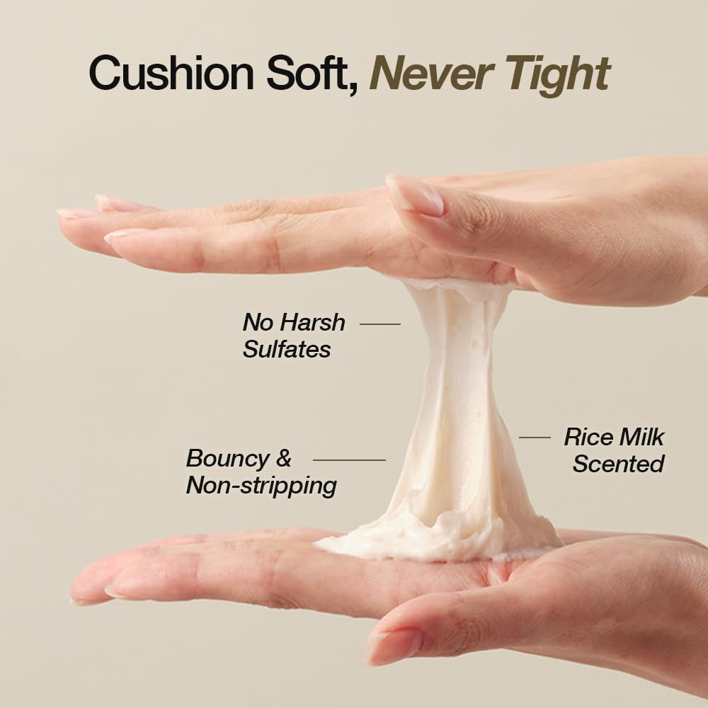 NDP Rice Mochi Deep Face Wash – Triple-Rice Airy Micro-Exfoliating Foam for Sensitive Skin, Phyto Mucin Hydration Shield, Ph 5.5 Barrier-Safe Vegan Korean Skincare Cleanser, 4.05 Fl Oz (120 Ml)