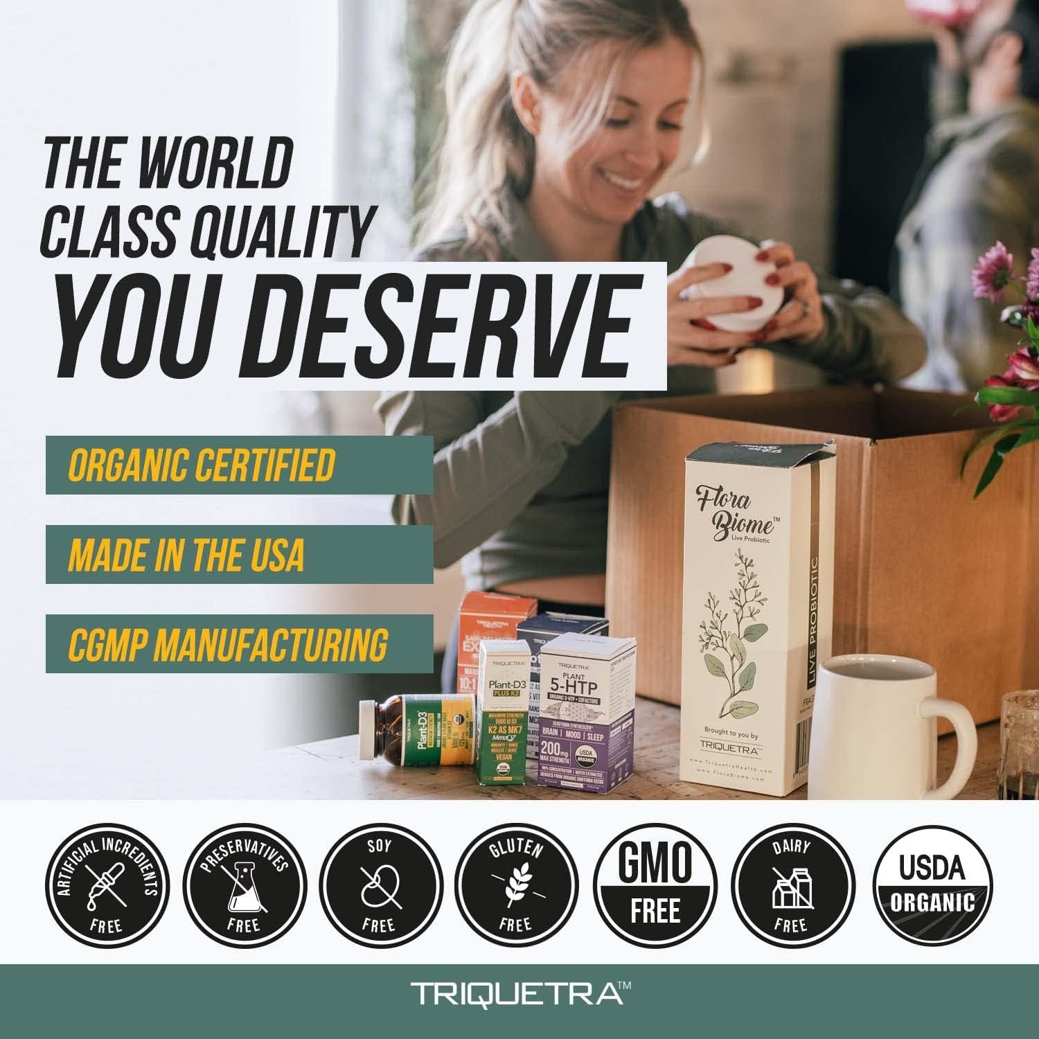 Organic Plant D3 + K2 | 5000 Iu D3 + 120 Mcg K2 as All-Trans MK7 from Menaq7® - 100% Whole Food, Raw & Vegan | Enhanced Digestion with Prebiotic & Superfood Complex – D3 from Organic Algae (60 Count)