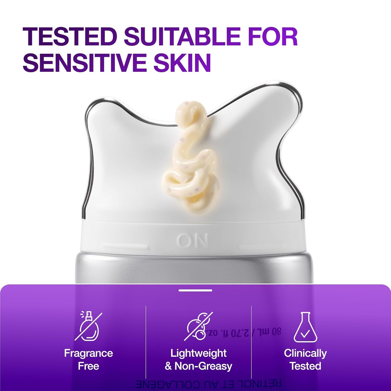ANUA Collagen Retinol Refining Gua Sha Cream, Neck Cream for Lifting & Firming, Jawline to Décolleté, Daily Moisturizer, Fine Line Care, Neck Massager, Korean Skin Care, 2.7Fl.Oz