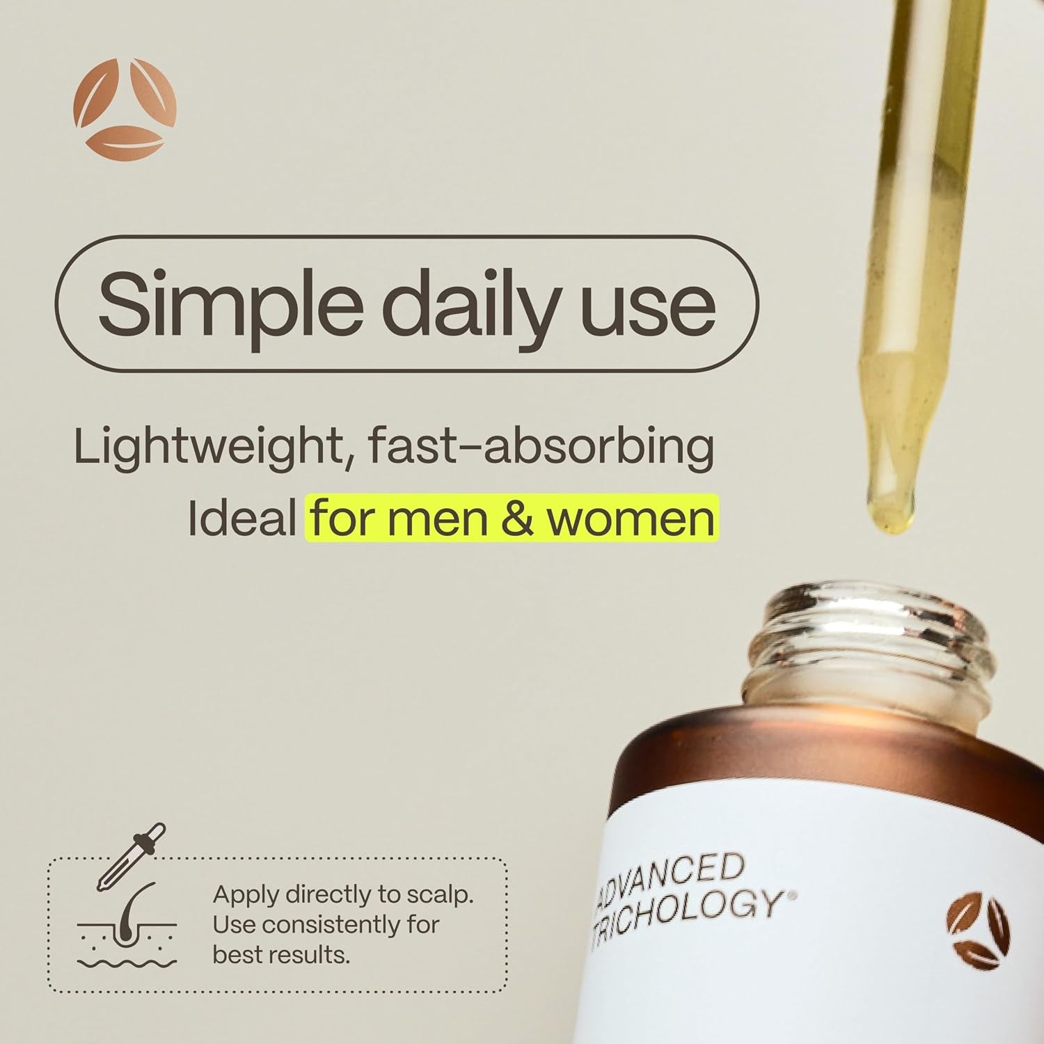 Hairstem Follicle-Boosting Triceutical Serum for Thicker Fuller Hair | Triple-Action, Multi-Zonal Topical Serum for Hormonal, Nutritional, and Inflammatory-Related Hair